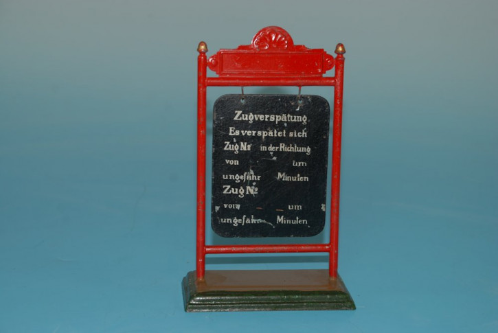 Märklin uralter Verspätungsanzeiger aus Blech * um 1900-1910