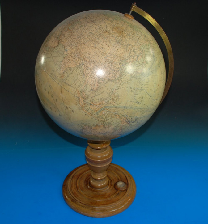 Ludwig J. Heymann big earth globe * 45 inch size * at 1900-1905