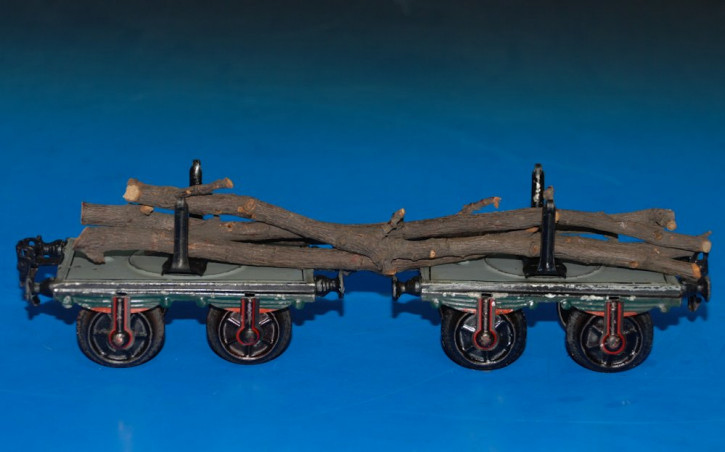 antique Märklin * double uncut timber cars * trace 1 * at 1910