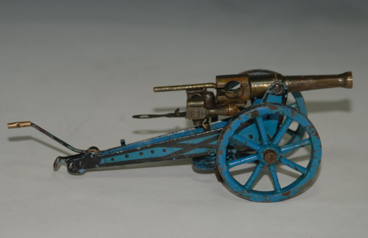 Märklin blaues Artillerie Geschütz ohne Verschluß * um 1910-1915