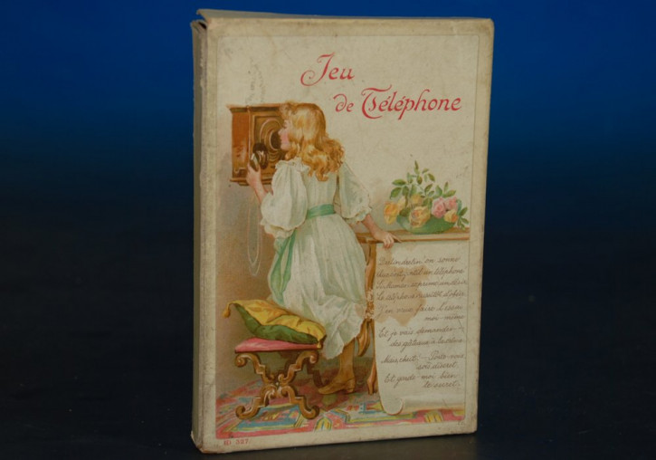 JEU DE TELEPHONE B.D. Nr. 327 * B. Dorndorf - Das Telefonspiel * Litho. um 1900