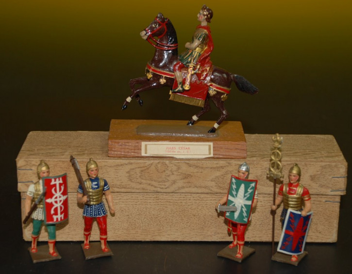 C.B.G. Mignot tin figures * 5 Roman soldiers * France Paris