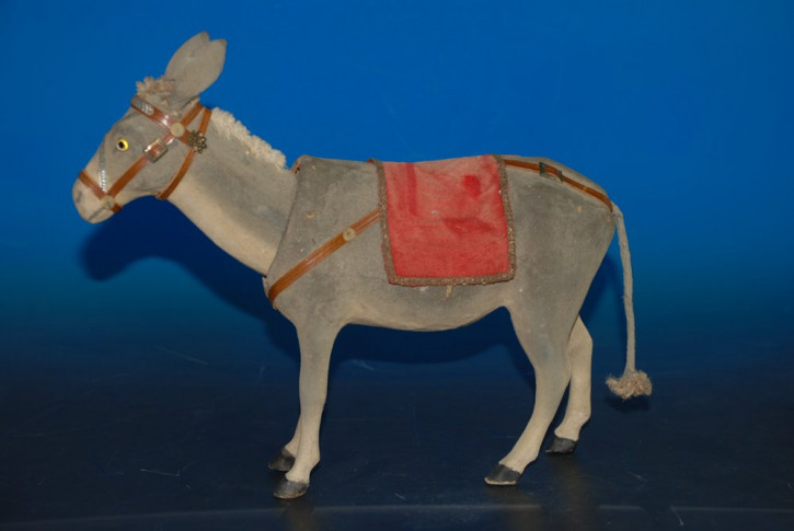 antique rare shaking head donkey for Santa Claus * Germany at 1890