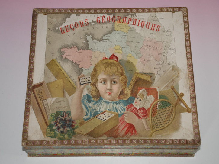 uraltes Kinderspiel * Geographischer Unterricht - Lecons Géographiques * Frankreich vor 1900