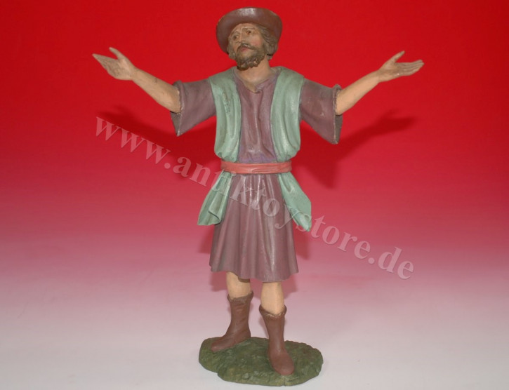 antique large nativity figure * shepherd * Alpine at 1880/1890