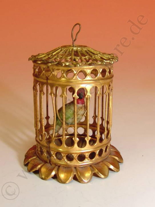 antique doll house Erhard & Söhne ormolu birdcage * at 1900