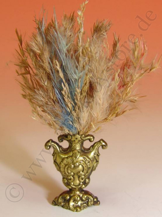 antique doll houses E & S ormolu vase with grasses * 1900