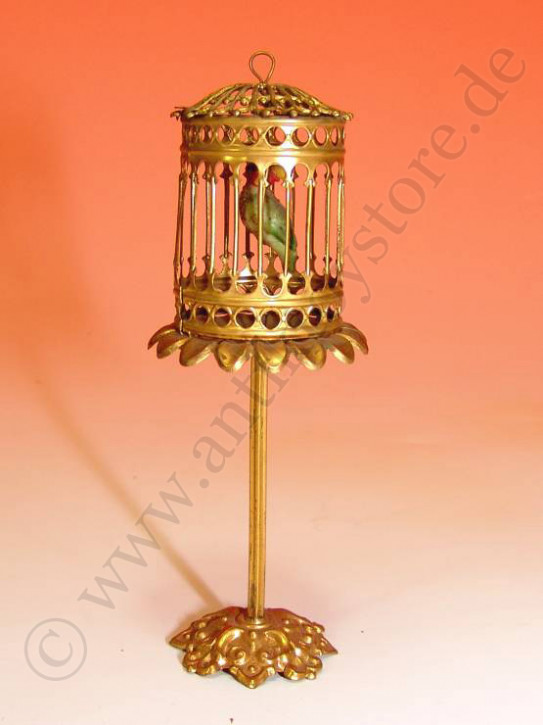 antique doll house ormolu birdcage on stands * E & S at 1900