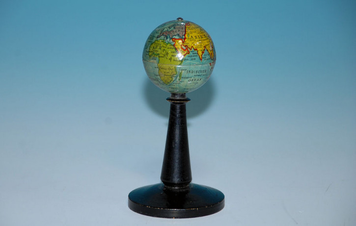 antique children globe * metal lithographs * 1915-1920