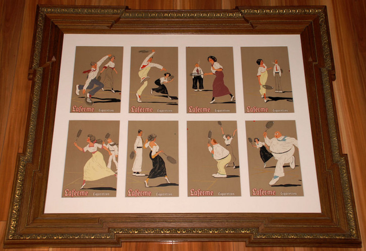 Laferme Cigaretten posters * sports Cigarette Tennis * at 1900