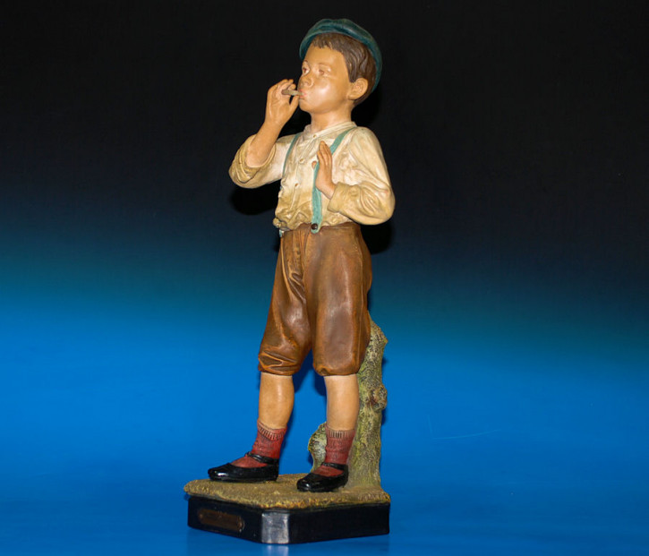 Shopwindow advertising figure boy with Cigarette * France at 190