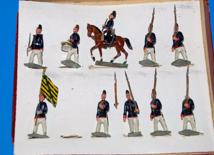 tin figures in the box 10 x Saxon grenadiers * G. Heyde at 1900