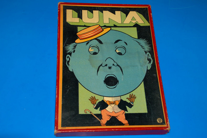 antique children's game with tin figures * LUNA * twenties