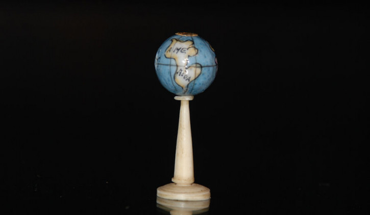 antique doll house miniature globe * at 1860-1880