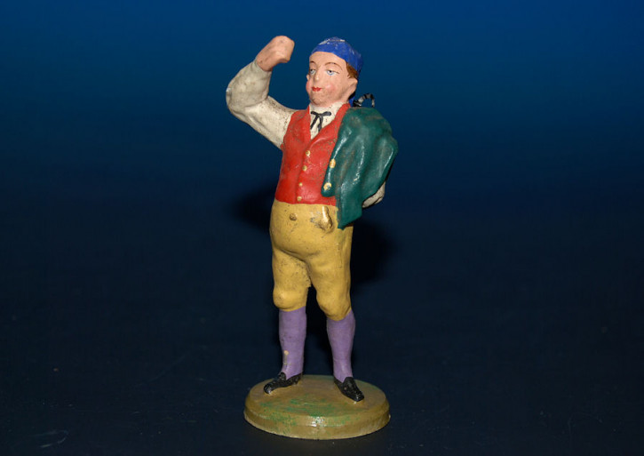 3.9 inch of railway figure * sir waving with pipe * at 1900