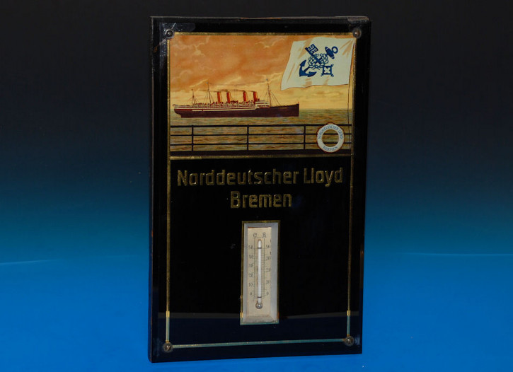 glass thermometer North German Loyd Bremen * at 1910-1915