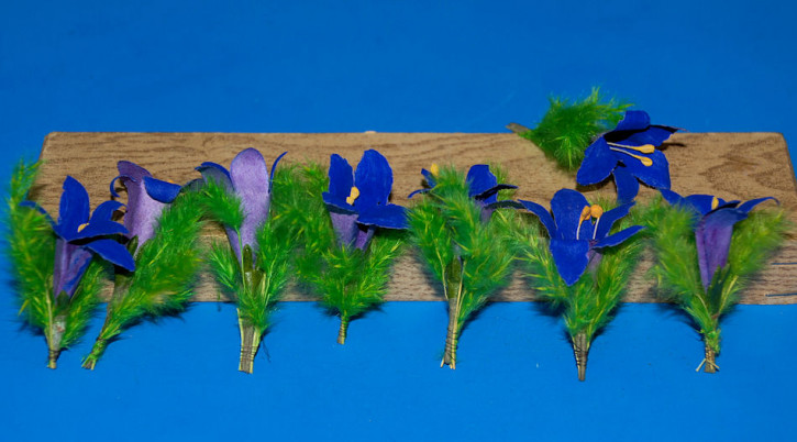 8 x antike Miniatur Puppenstuben Blumen * um 1900-1920 (9)