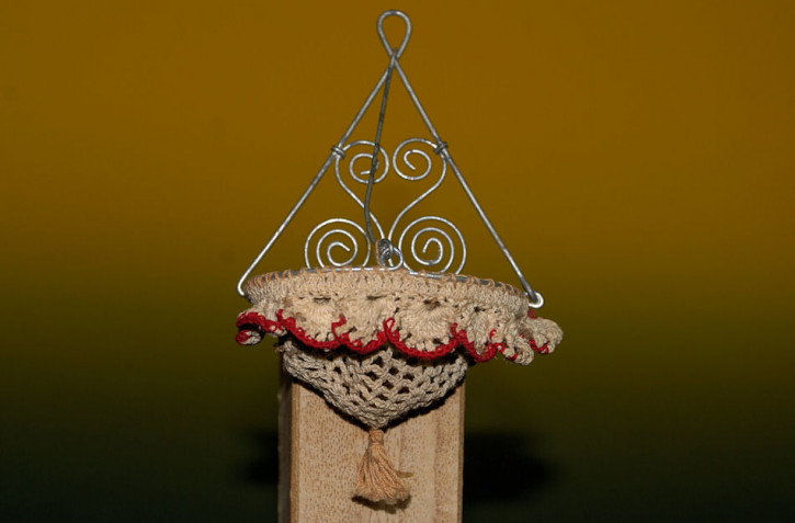 antikes Miniatur Puppenküchen Zwiebelnetz * um 1900