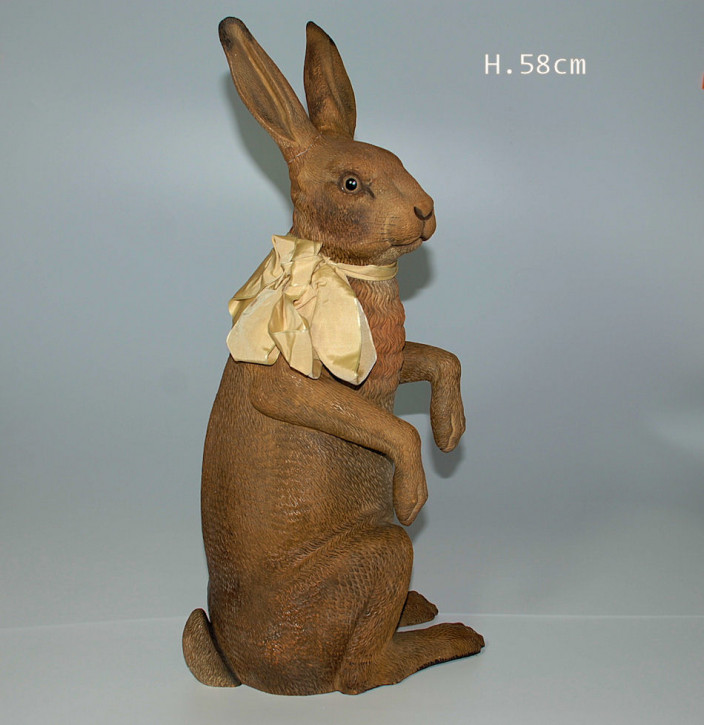 antiker seltener Osterhase mit Glasaugen 58 cm * um 1880-1890
