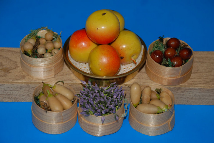 antikes Kaufladenzubehör * Obst & Gemüse * um 1900-1920
