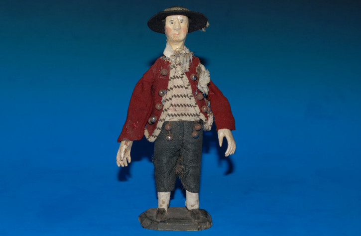 Biedermeier Figur * Kaufmannsladen Verkäufer * von 1850-1860