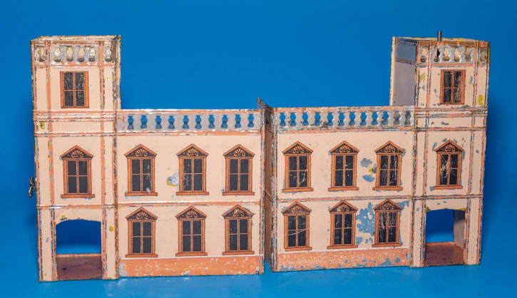 ancient Georg Heyde cavalry barracks * tin/painted * Dresden before 1900