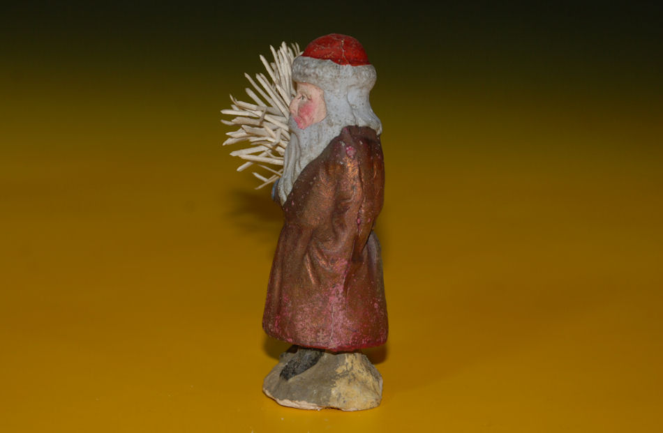 antique Santa Claus - Santa papier-mâché * Sonneberg at 1880