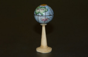 antiker Miniatur Globus für die Puppenstube * um 1860-1880 (1)