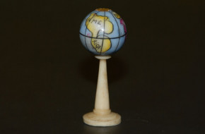 antiker Miniatur Globus für die Puppenstube * um 1860-1880 (1)