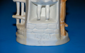 Bisquitporzellan Winter Schnee Figur * Thüringen um 1900-1920