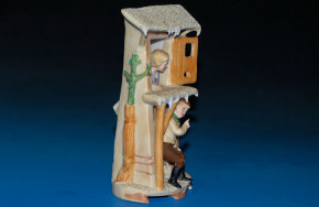 Bisquitporzellan Winter Schnee Figur * Thüringen um 1900-1920