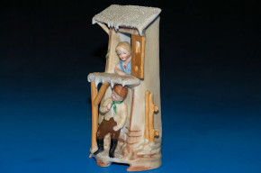 Bisquitporzellan Winter Schnee Figur * Thüringen um 1900-1920