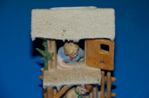 Bisquitporzellan Winter Schnee Figur * Thüringen um 1900-1920