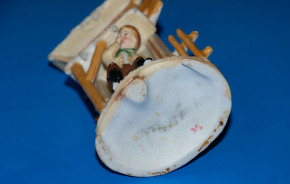 Bisquitporzellan Winter Schnee Figur * Thüringen um 1900-1920