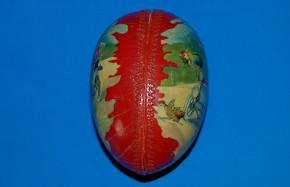 antique Easter egg * rabbits Oldtimer driving * at 1900-1920