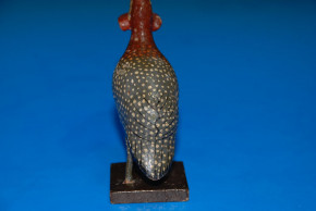 antikes Pappmaché Perlhuhn * Thüringen/Rodach um 1860-1880