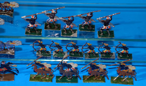 antique rare tin figures navy colonial scene * 34 part