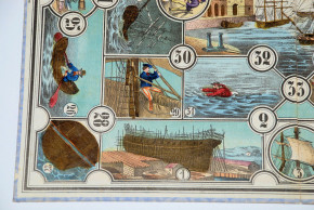 antique game "the navigation" Gustav Neiff Nuremberg * at 1850