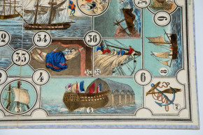 antique game "the navigation" Gustav Neiff Nuremberg * at 1850
