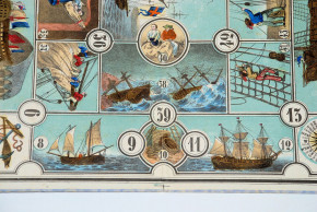 antique game "the navigation" Gustav Neiff Nuremberg * at 1850