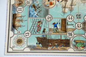 antique game "the navigation" Gustav Neiff Nuremberg * at 1850