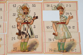 antique Struwwelpeter 1 x 1 game with 4 panels * at 1900