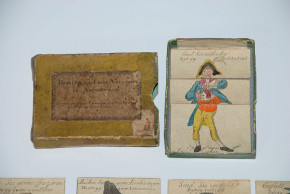 antique Biedermeier metamorphosis cards-game * at 1810-1820