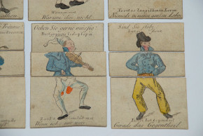 antique Biedermeier metamorphosis cards-game * at 1810-1820