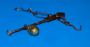 antique smoke catch doll kitchen miniature beam balance at 1780
