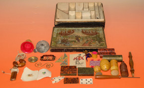 antiker Biedermeier Zauberkasten* Nürnberg um 1850-1860