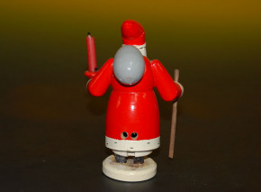 Erzgebirge Räuchermann Weihnachtsmann mit Kerzenhalter 30er Jahr