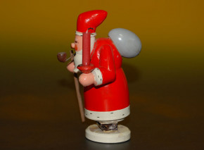 Erzgebirge Räuchermann Weihnachtsmann mit Kerzenhalter 30er Jahr