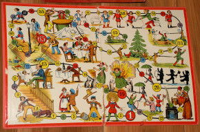 antikes Struwwelpeter Würfelspiel * Nr. 4678 * 20er Jahre