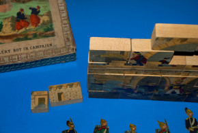 Militär Belagerungs-Aufstellspiel mit 2 Burgen Frankreich um 185